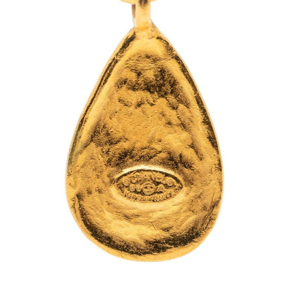 CHANEL Vintage Blue Logo Earrings - Picture 3 of 3